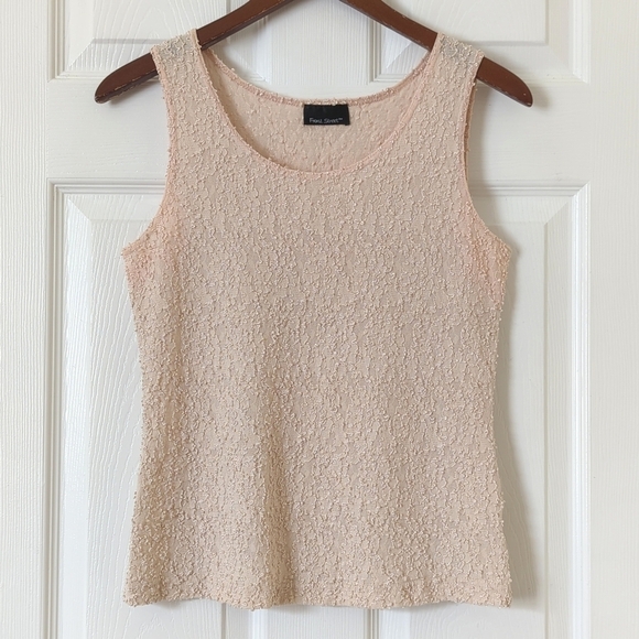 Front Street 90's Vintage Textured Tank Top & Maxi Skirt Matching Set Cream S - Picture 2 of 16